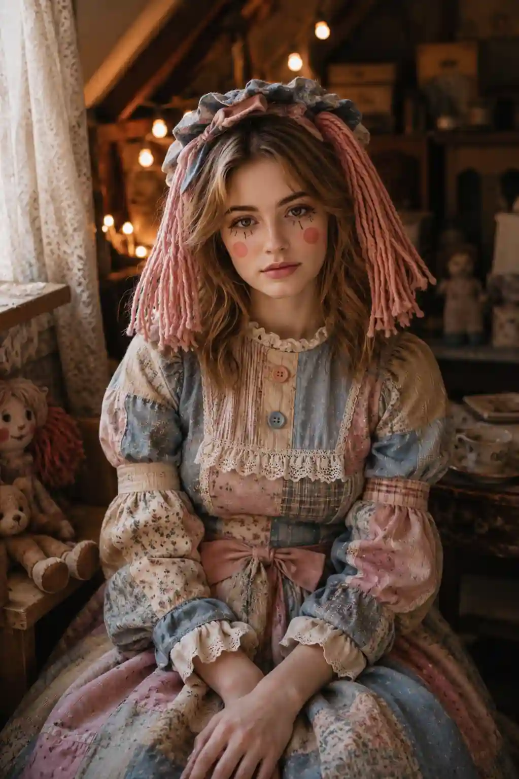 ChatGPT Vintage Ragdoll Halloween Costume Prompt for Girls