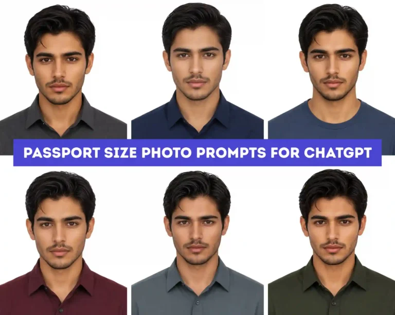 Passport Size Photo Prompt for ChatGPT (US 2×2 Format)